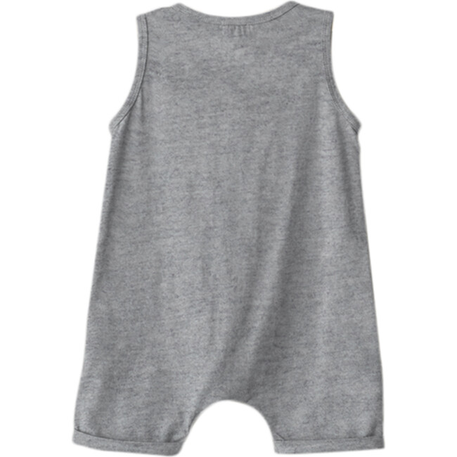 The Beach Bum Playsuit, Gray Melange - Onesies - 2