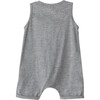 The Beach Bum Playsuit, Gray Melange - Onesies - 2