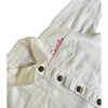 Little Kid Front Embroidery Denim Jacket, White - Jackets - 3