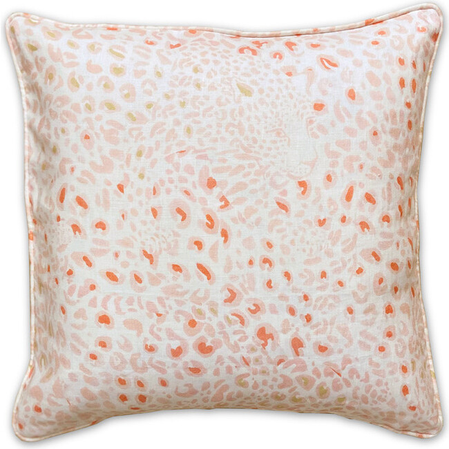 Cheetah Decorative Pillow, Pink