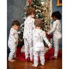 Jolly Santa Pima Cotton Zip Up Pajamas, Mint Green - Pajamas - 3