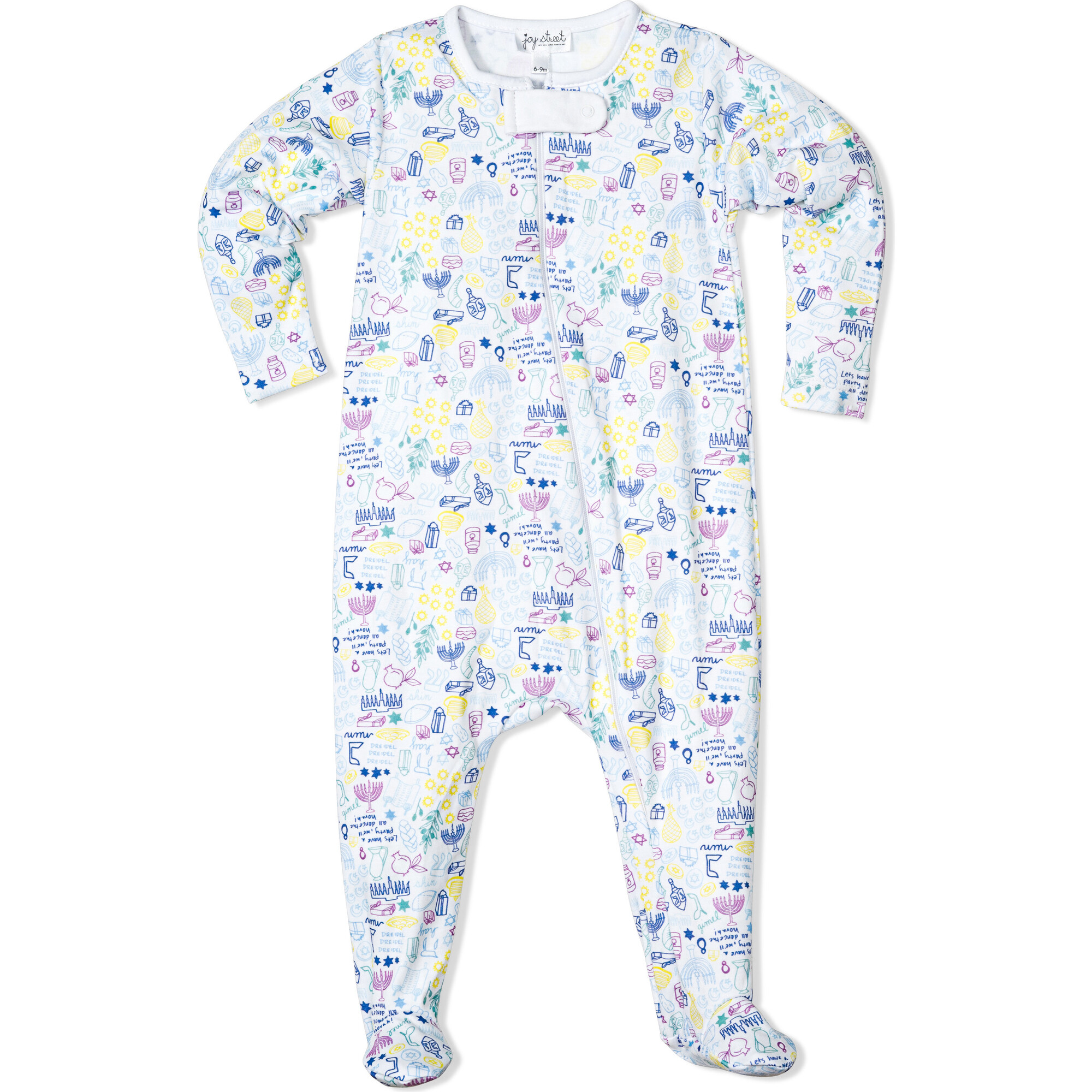 Hanukkah Zip Onesie, Multi - Onesies - 1