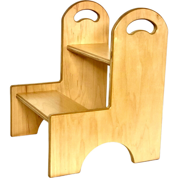 Kids Maple Stepstool, Natural PopPop's Children's Furniture Kids