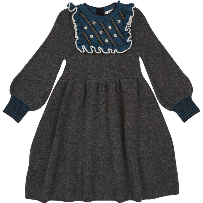 Nightingale Dress, Charcoal - Dresses - 1