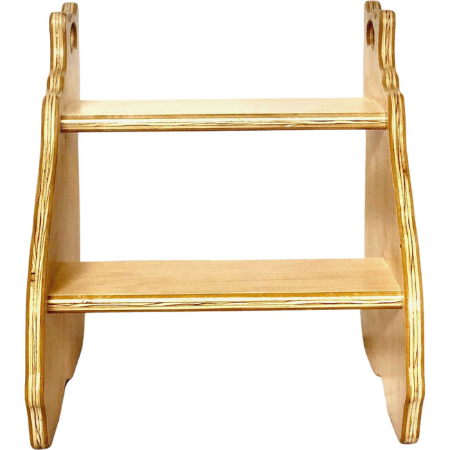 Kids Maple Stepstool, Bear - Kids Seating - 5