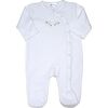 Magnolia Long Footie, White - Onesies - 1 - thumbnail