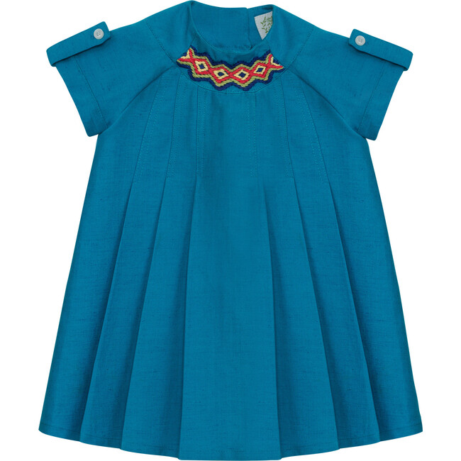 Zinacantan Dress, Turquoise