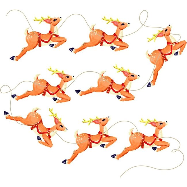 Eight Tiny Reindeer Bunting