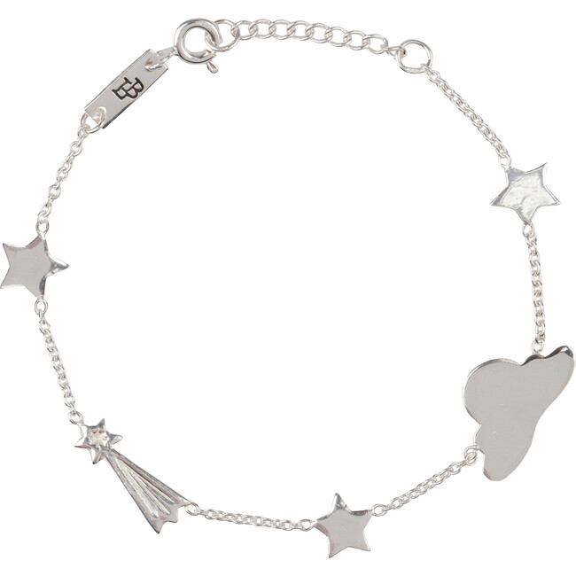 Children's Stargazer Bracelet, Silver - Bracelets - 1