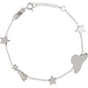 Children's Stargazer Bracelet, Silver - Bracelets - 1 - thumbnail