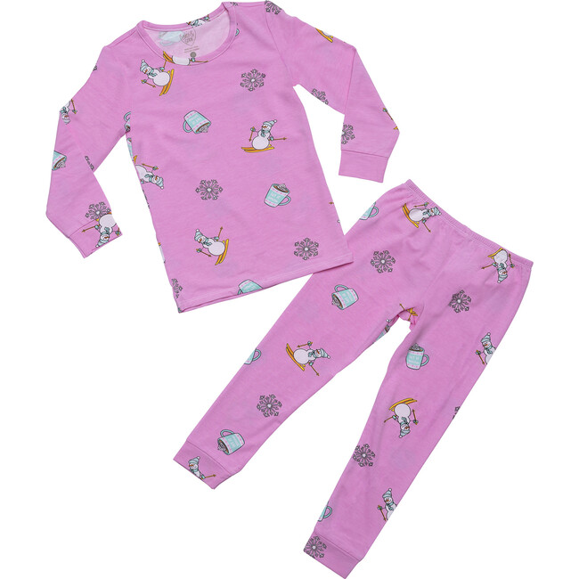 Winter Wonderland Pajamas, Pink Winter - Pajamas - 1