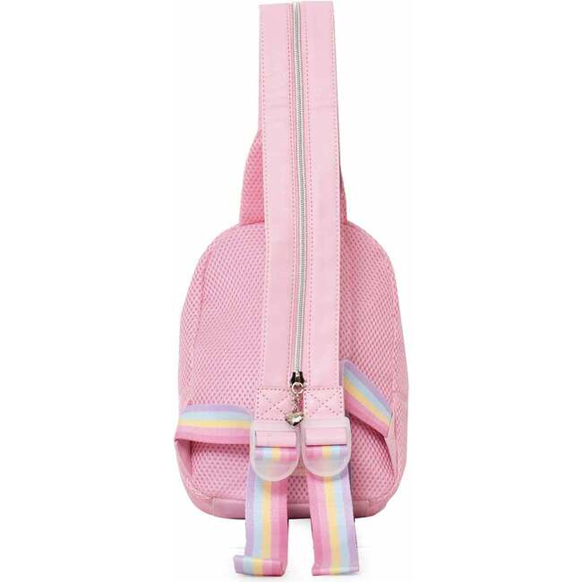 Miss Gwen Rainbow Crown Mini Sling Backpack, Pink - Backpacks - 3