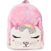 Miss Bella Pink Tie Dye Plush Mini Backpack, Pink - Backpacks - 1 - thumbnail