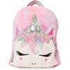 Miss Gwen Butterfly Crown Plush Mini Backpack, Pink - Backpacks - 1 - thumbnail