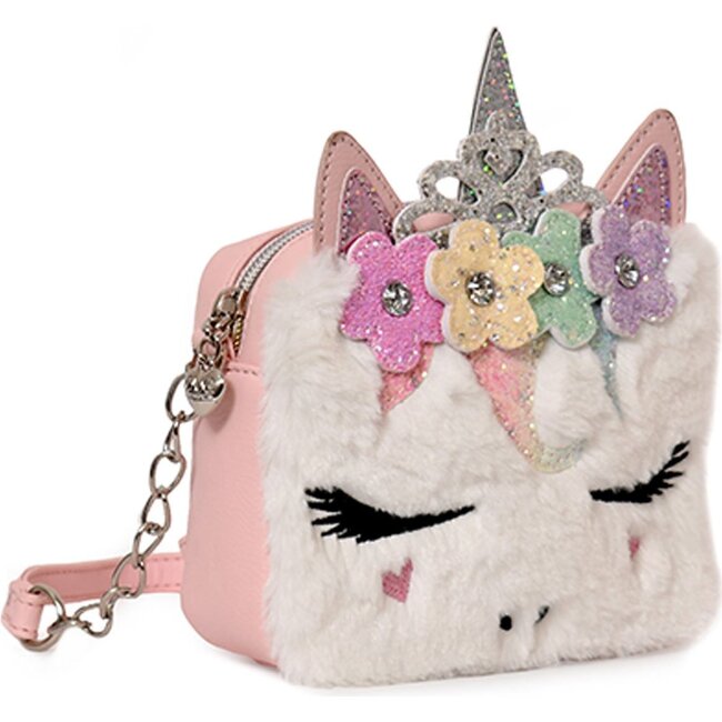 Miss Gwen Flower Crown Plush Crossbody, Pink - OMG Accessories Bags ...