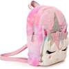 Miss Gwen Butterfly Crown Plush Mini Backpack, Pink - Backpacks - 2