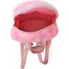 Miss Bella Pink Tie Dye Plush Mini Backpack, Pink - Backpacks - 4