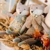 Mr & Mrs Fox Doll Set, Grey - Soft Dolls - 4
