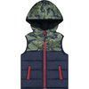 Camo Color Blocked Vest, Multi - Vests - 1 - thumbnail