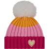 Heart Hat and Glove Set, Pink - Hats - 3