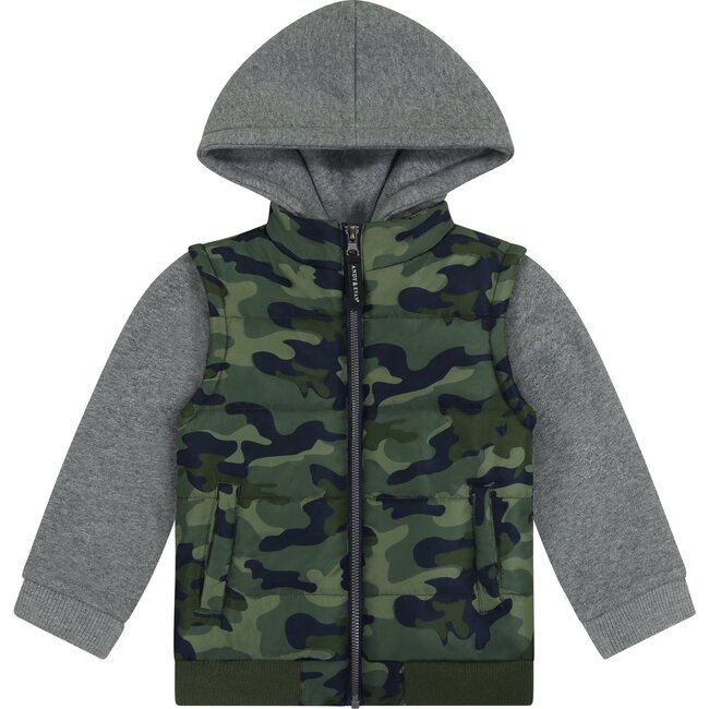 Puffer Camo Vest Combo, Multi - Jackets - 5