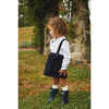 Corduroy Suspender Skirt, Navy - Skirts - 2