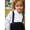 Corduroy Suspender Skirt, Navy - Skirts - 3