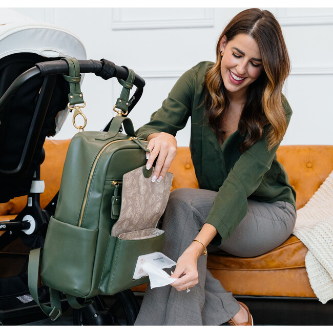 Peek A Boo Backpack, Olive - Diaper Bags - 2