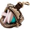 Little Pouch Charm Pacifier Holder, Olive Croc - Pacifiers - 3