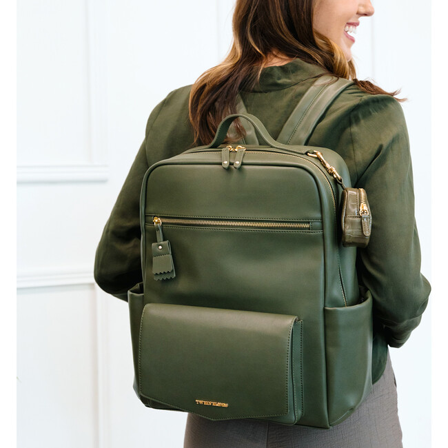 Peek A Boo Backpack, Olive - Diaper Bags - 3