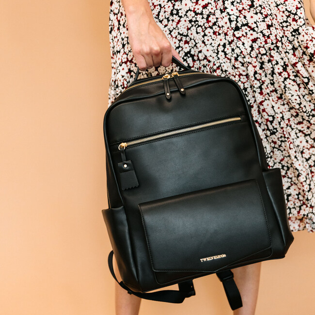Peek A Boo Backpack, Black - Diaper Bags - 6