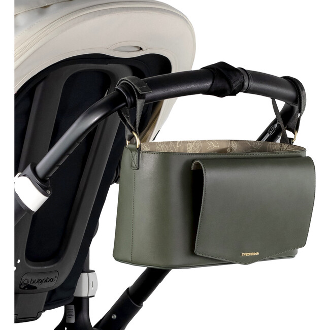 Peek A Boo Stroller Caddy, Olive - Diaper Bags - 2