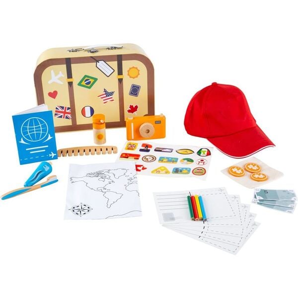 Wooden Toy Suitcase & Travel Essentials - Bigjigs Toys Kids | Maisonette