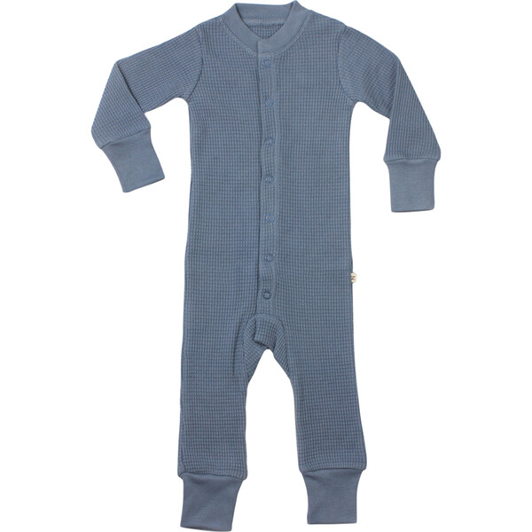 Noble Organice Waffle One-Piece Sleeper, Blue Moon - Noble Rompers ...