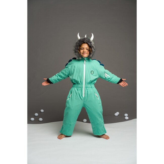 Spike Ski Suit, Green - Snowsuits - 8