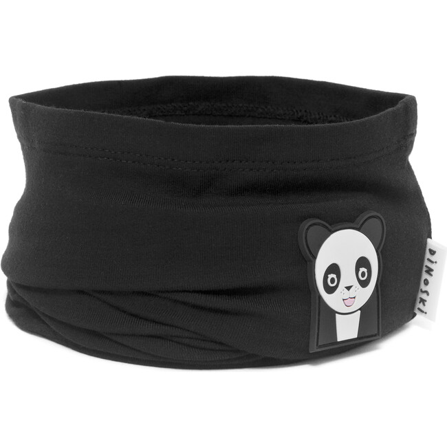 Patch Bamboo Neck Warmer, Black