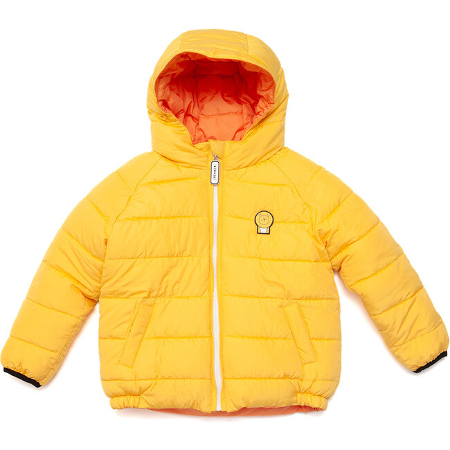 Reversible Cub/Pounce Puffer Coat, Orange - Roarsome Outerwear | Maisonette