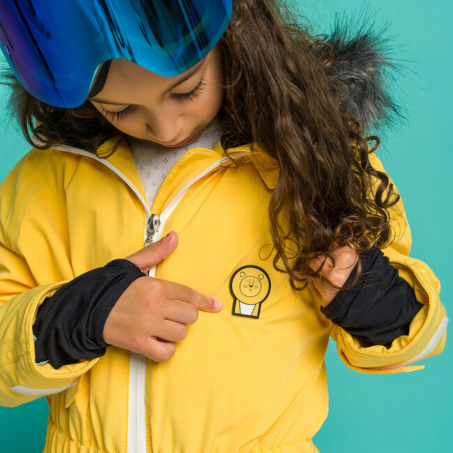 Cub Ski Suit, Yellow - Snowsuits - 6