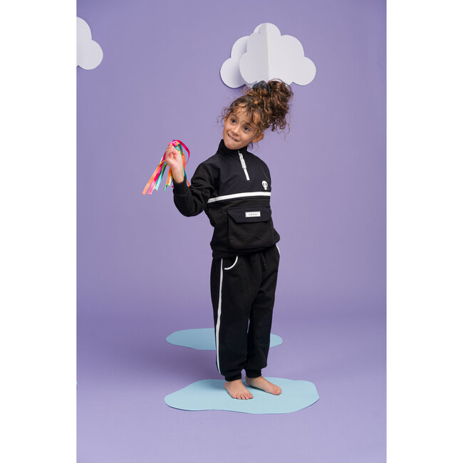 Patch Tracksuit Jacket, Black - Loungewear - 6