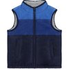 Reversible Sherpa Vest, Blue - Vests - 6