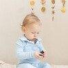 Classic Pajama Footie, Baby Blue - Footie Pajamas - 2