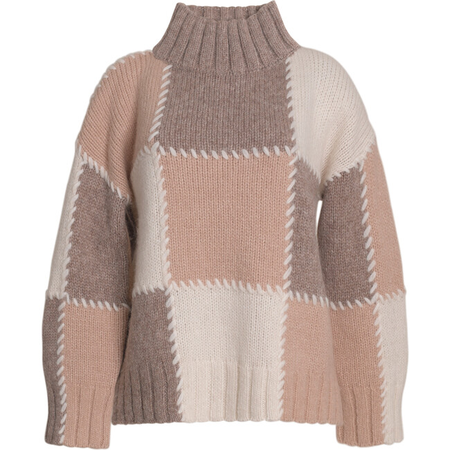 Women's Nardia Sweater, Pale Camel Combo