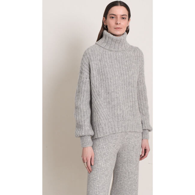 Women's Ali Sweater, Pale Grey Melange