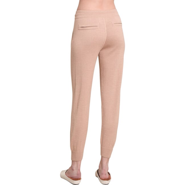 Women's Lydia Track Pant, Pale Camel - Pants - 3