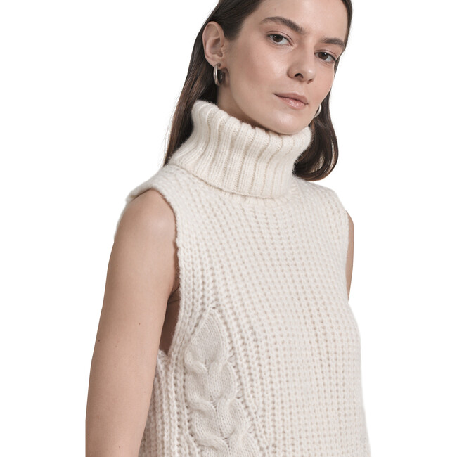 Women's Taylr Tunic, Ivory - Sweaters - 5