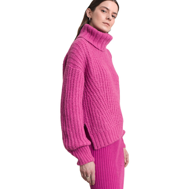 Women's Ali Sweater, Fuchsia - Sweaters - 5