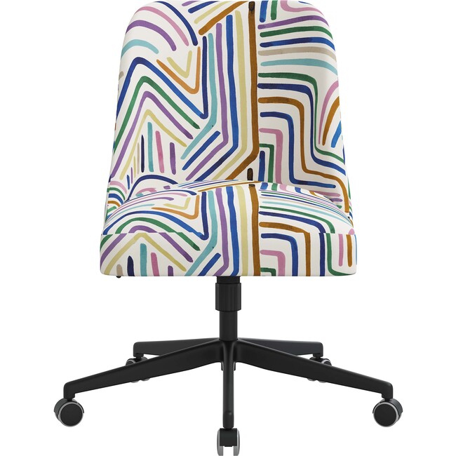 Taylor Desk Chair, Rainbow Brushstrokes - Desk Chairs - 1
