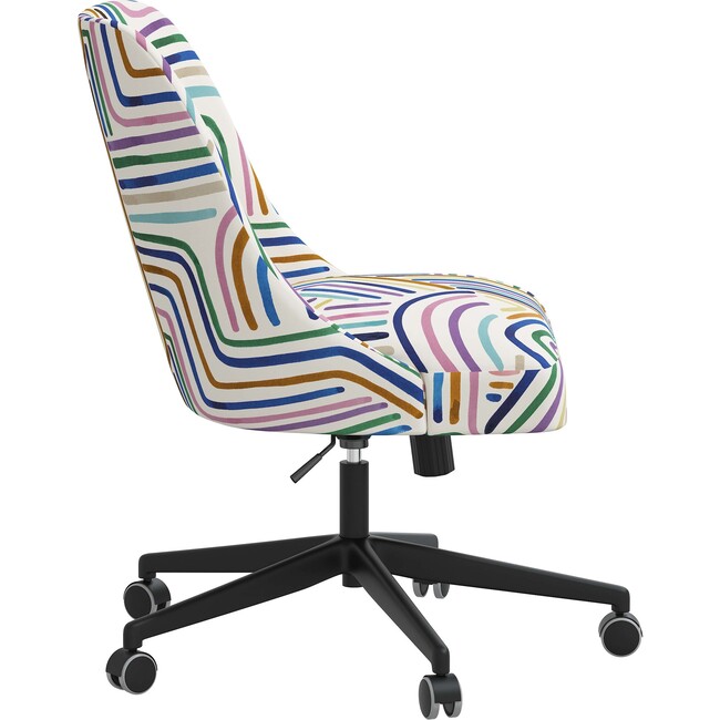 Taylor Desk Chair, Rainbow Brushstrokes