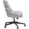 Taylor Desk Chair, Rainbow Brushstrokes - Desk Chairs - 2
