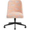 Taylor Desk Chair, Cheetah Walk White/Blush - Desk Chairs - 1 - thumbnail